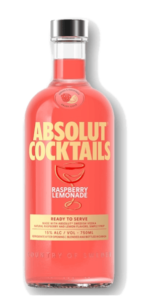 Absolut Raspberry Lemonade Cocktail 750ML