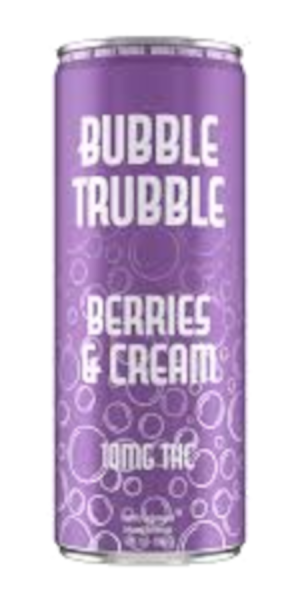 Bubble Trouble Berries & Cream 10mg THC -4pack