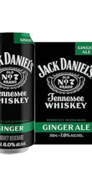 Jack Daniels and Ginger Rtd 4PK