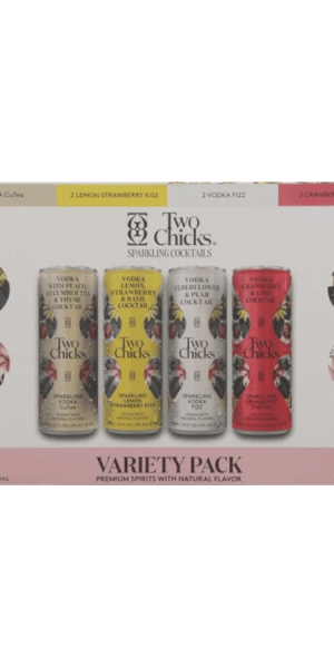 Two Chicks Vodka Variety 8PK