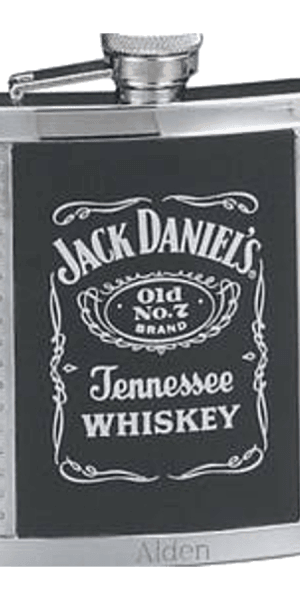 Jack Daniels Metal Whiskey Flask