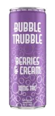 Bubble Trouble Berries & Cream 10mg THC -4pack